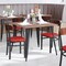 Flash Furniture Red Vinyl Dining Chairs - Natural Wood Backs, 2PK 2-XU-DG6V5RDV-WAL-GG - alternate 7